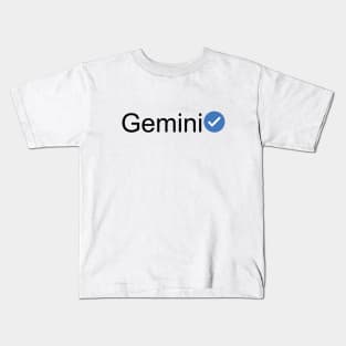 Verified Gemini (Black Text) Kids T-Shirt